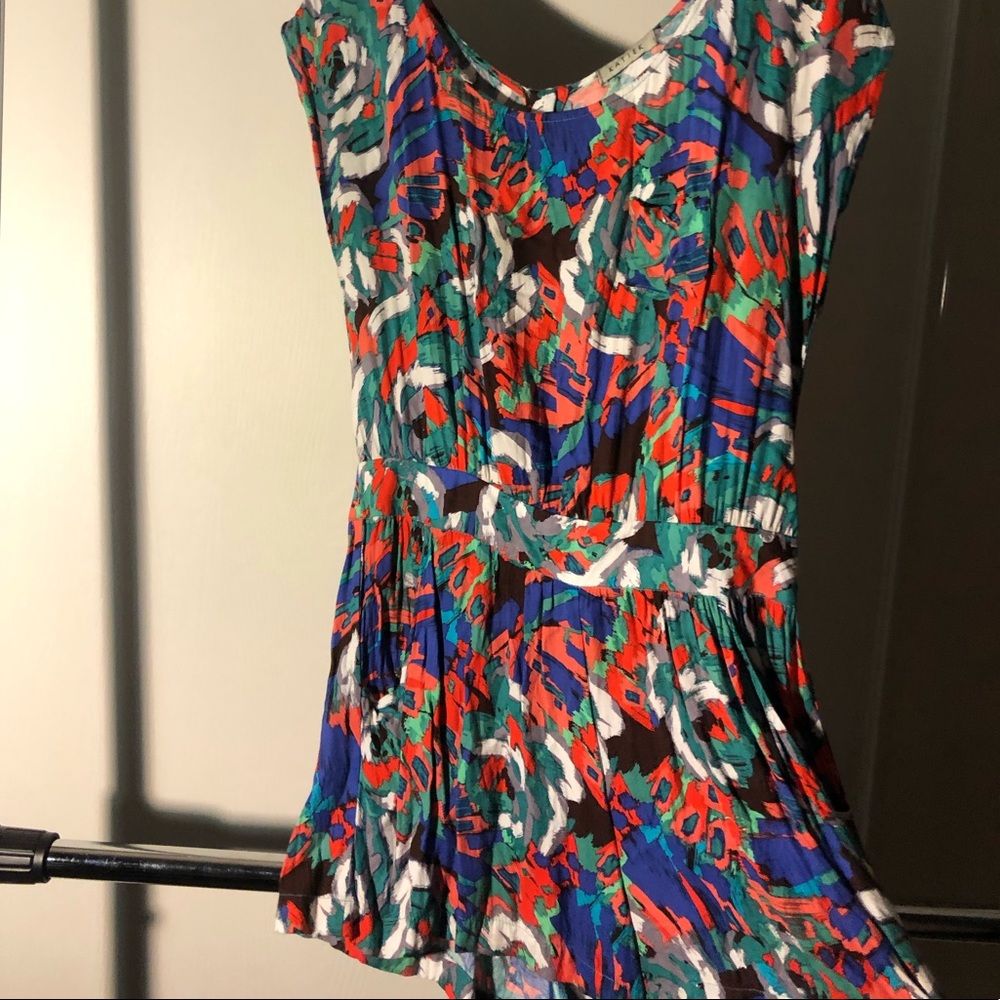 Colorful romper, short sleeve